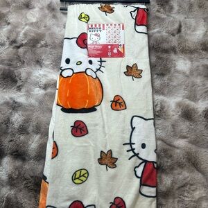 Sanrio Hello Kitty Plush Fall themed plush throw New